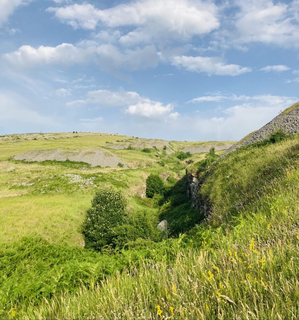 paesaggio delle miniere di acquafredda